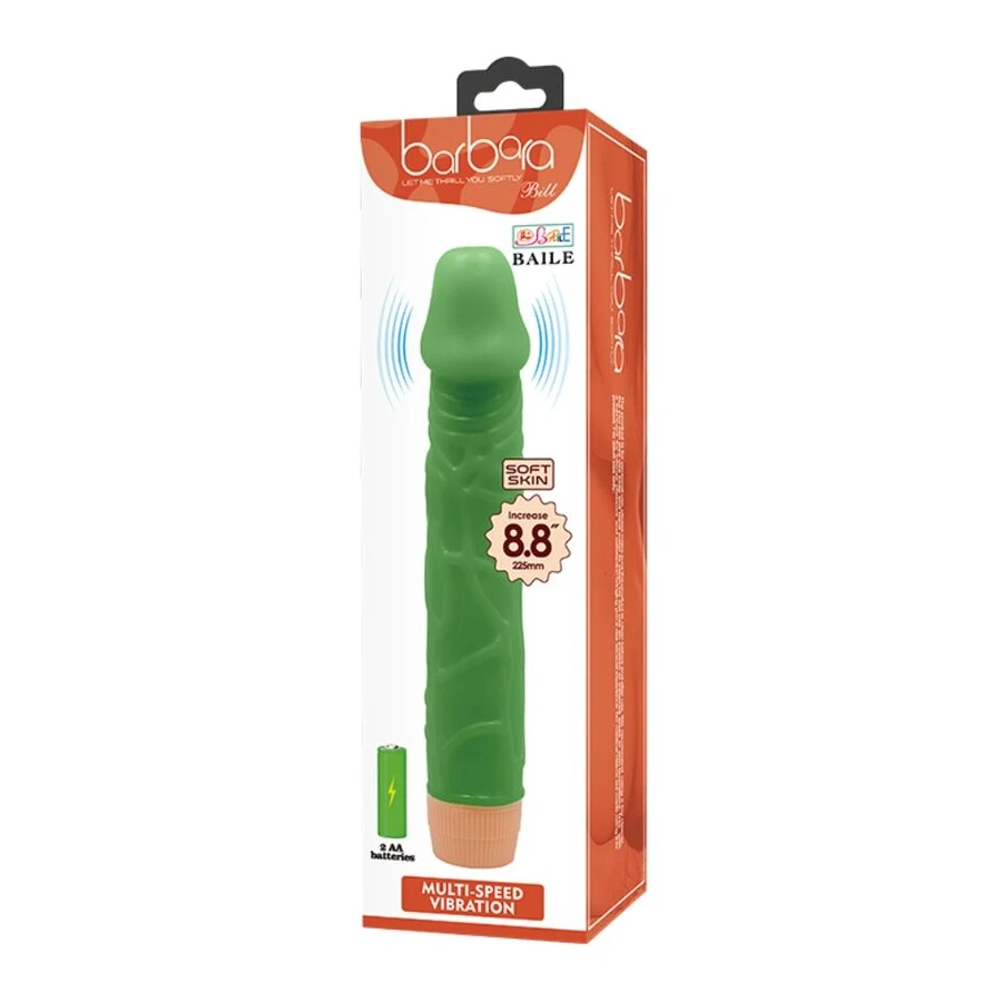 BAILE - BILL VIBRATORE REALISTICO 22,5 CM VERDE